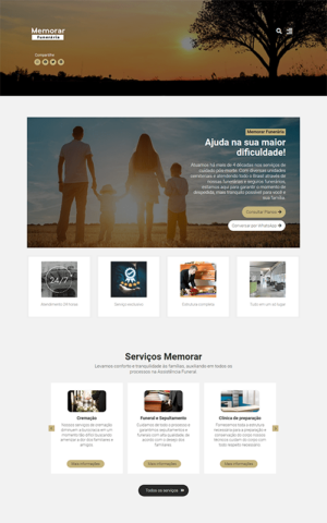 Pagina inicial do site